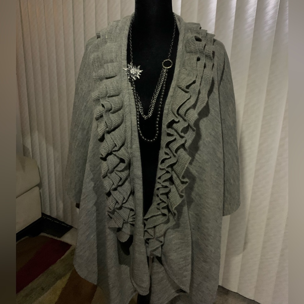 Grey throw